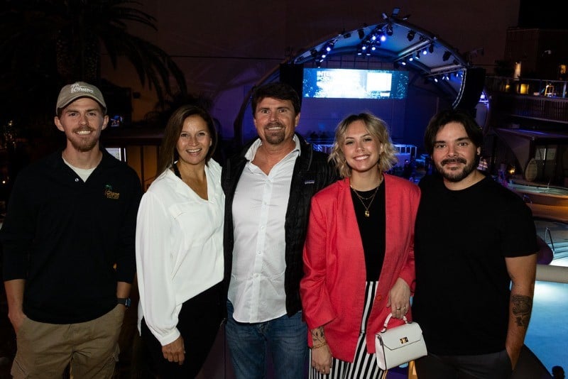 Decking and outdoor living professionals networking and having fun at the Deck Expo welcome party