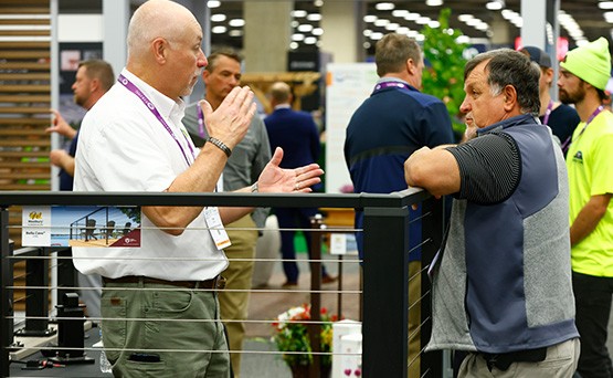 Buyers in Deck Railing Booth