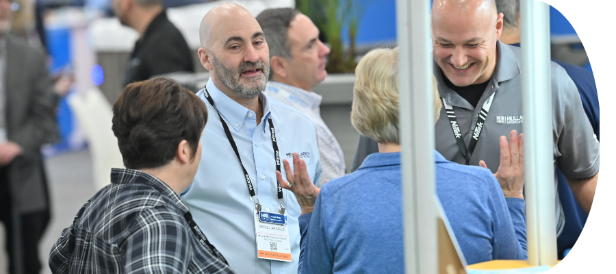 PSP Exhibitor Talking To Attendees