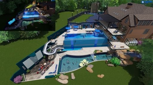 Entry photo from Ned Druart of Austin Pool Designs