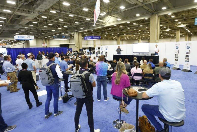 A presentation at International Pool Spa Patio Expo