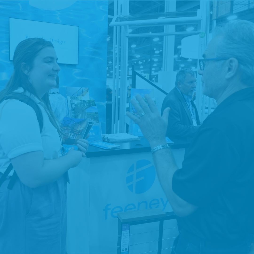 Pool industry pros networking on the PSP expo floor