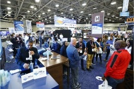 Attendees interacting at PSP Expo