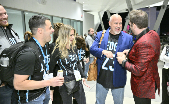 PSP Expo attendees having a lively discussion